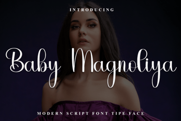 Baby Magnoliya: Festive Script Font for Holiday Campaigns and Joyful Branding