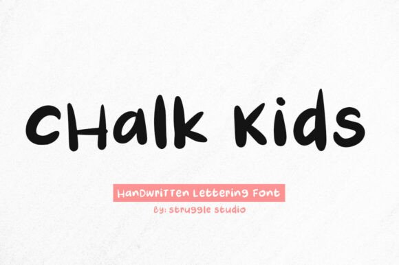 Chalk Kids: A Playful Handwritten Font for Cheerful Campaign Visuals