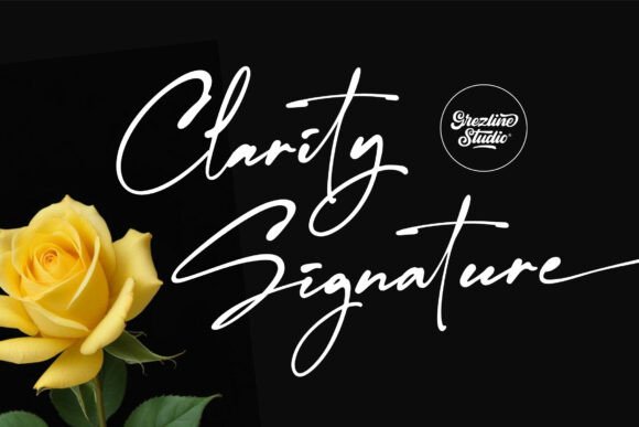 Clarity Signature: Elevating Editorial Design with a Handwritten Touch