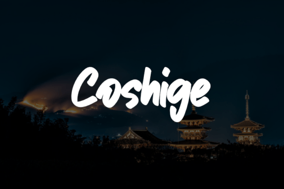 Coshige: A Fluid Handwritten Font for Fashion and Creative Branding