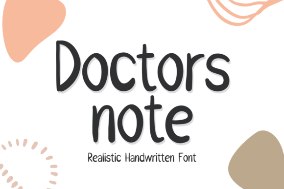 Doctors Note: A Realistic Handwritten Font for Editorial Design and Content Branding