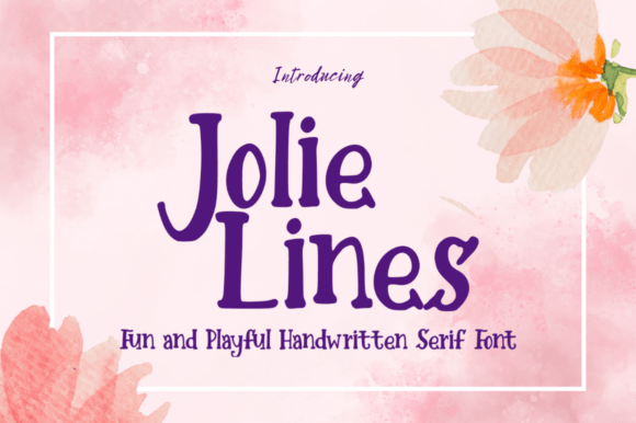 Jolie Lines: A Playful Handwritten Font for Editorial Charm
