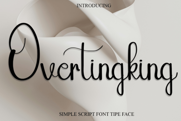Overtinking: A Timeless Handwritten Font for Elegant Editorial Design