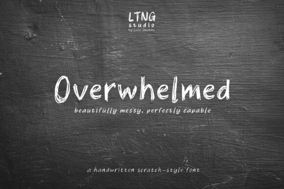 Overwhelmed: A Handcrafted Font That Adds Emotion to Campaign Visuals