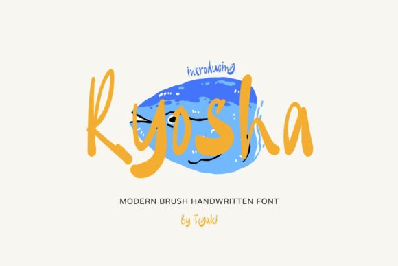 Ryosha: A Modern Handwritten Brush Font for Bold Digital Campaigns