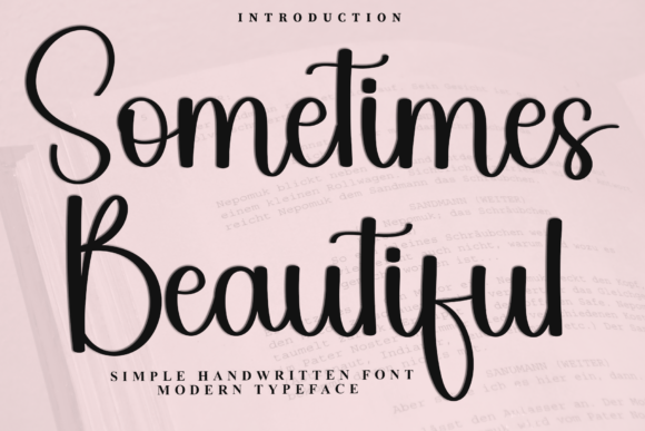 Sometimes Beautiful: A Festive Script Font for Holiday Branding