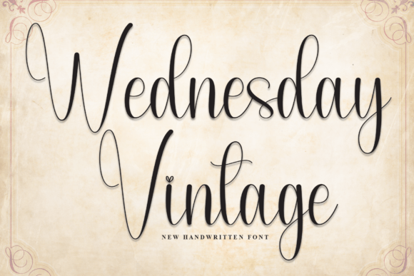 Wednesday Vintage: A Playful Script Font for Digital Branding and Web Design