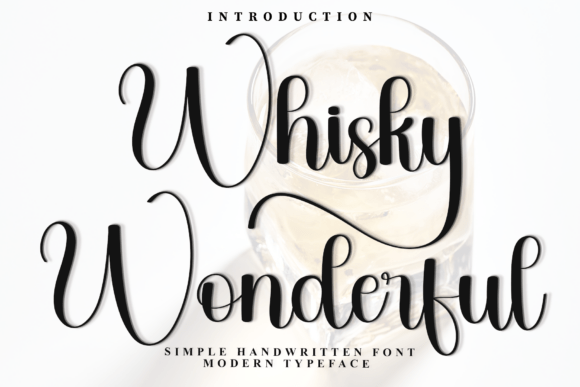 Whisky Wonderful: A Festive Script Font for Holiday Crafts and Seasonal Designs